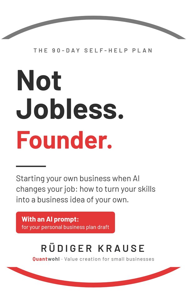 Book cover: Not Jobless. Founder. by Rüdiger Krause